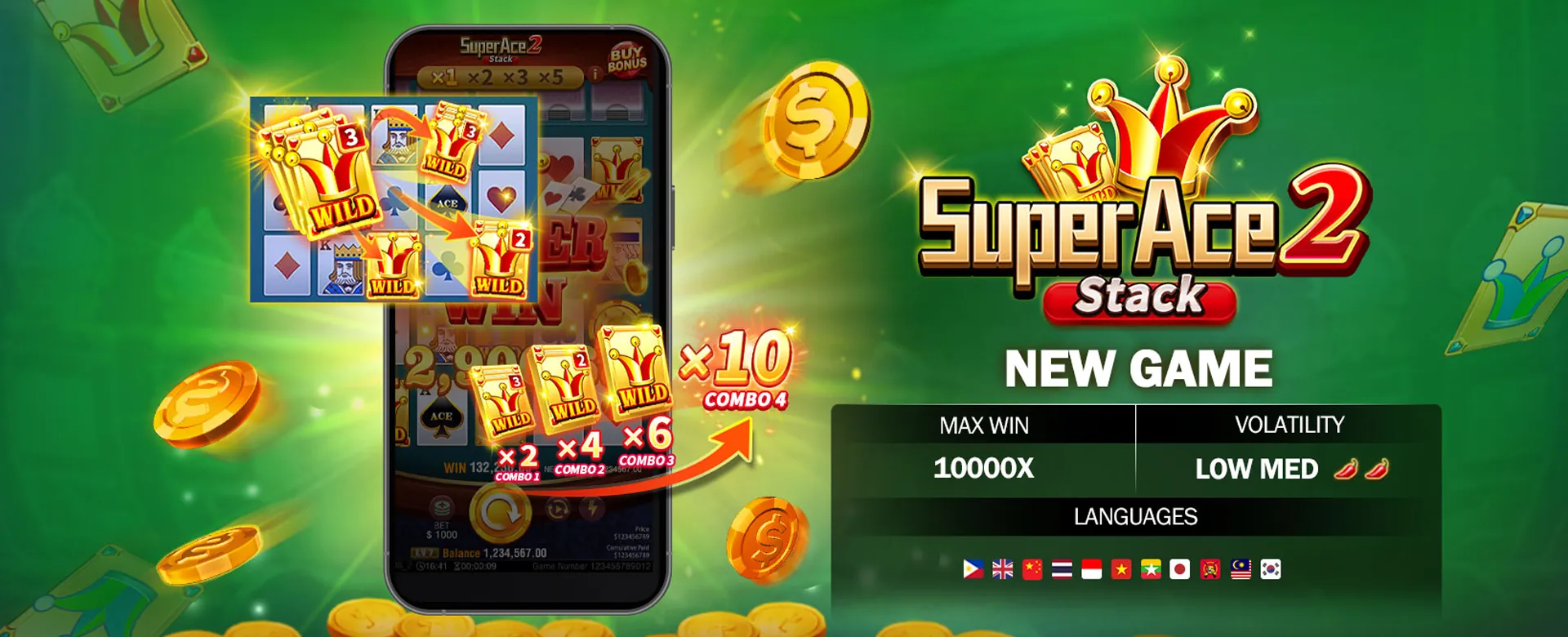 Progressive jackpot slot game with a spinning wheel of fortune and large prize display